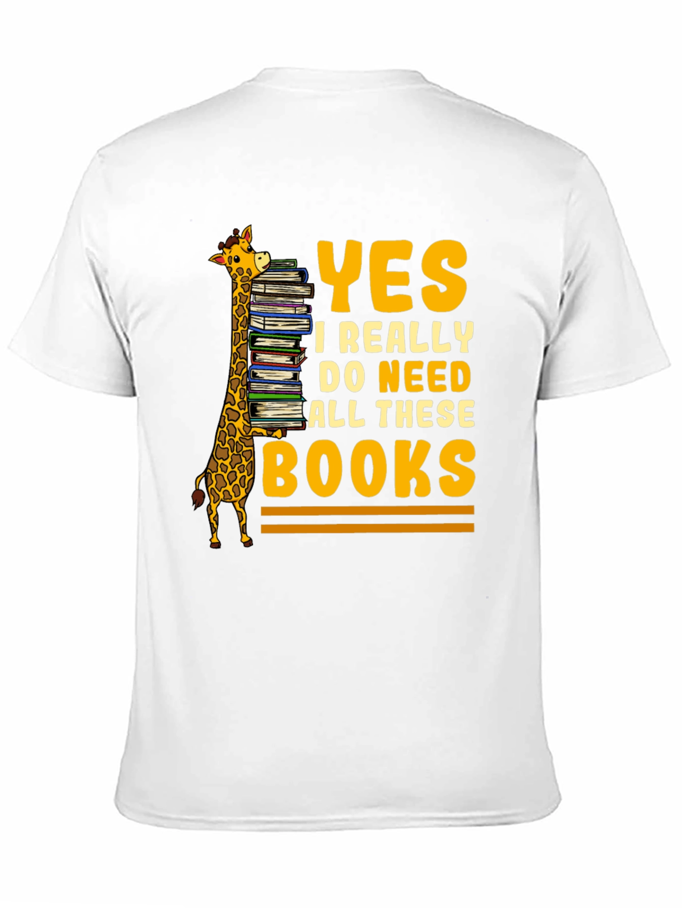 Book Lover Giraffe T-Shirt