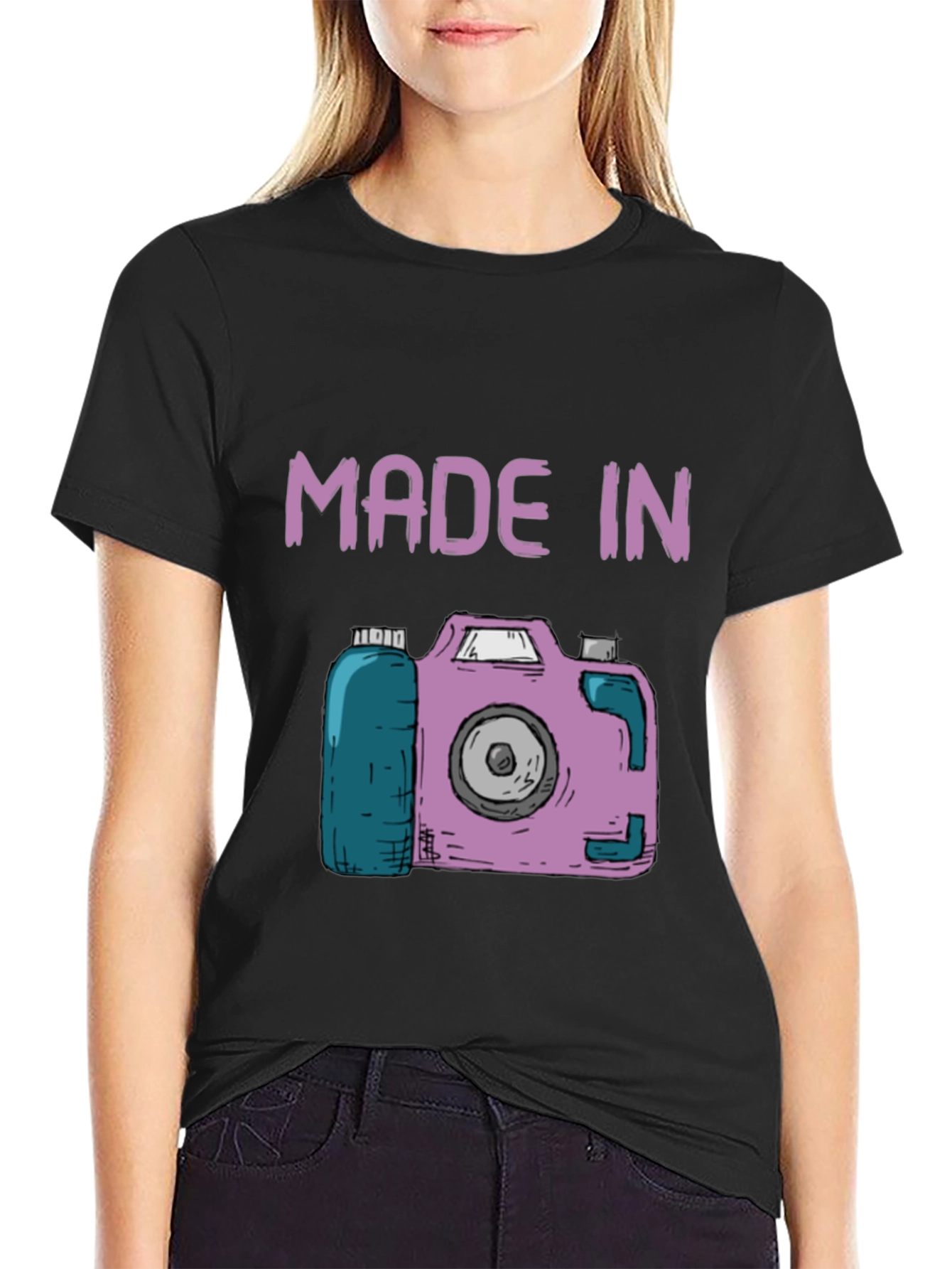 Retro Camera Graphic T-Shirt
