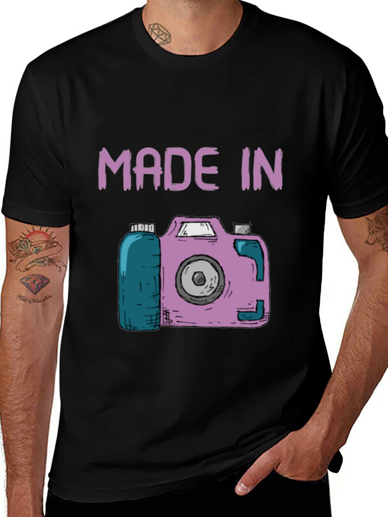 Retro Camera Graphic T-Shirt
