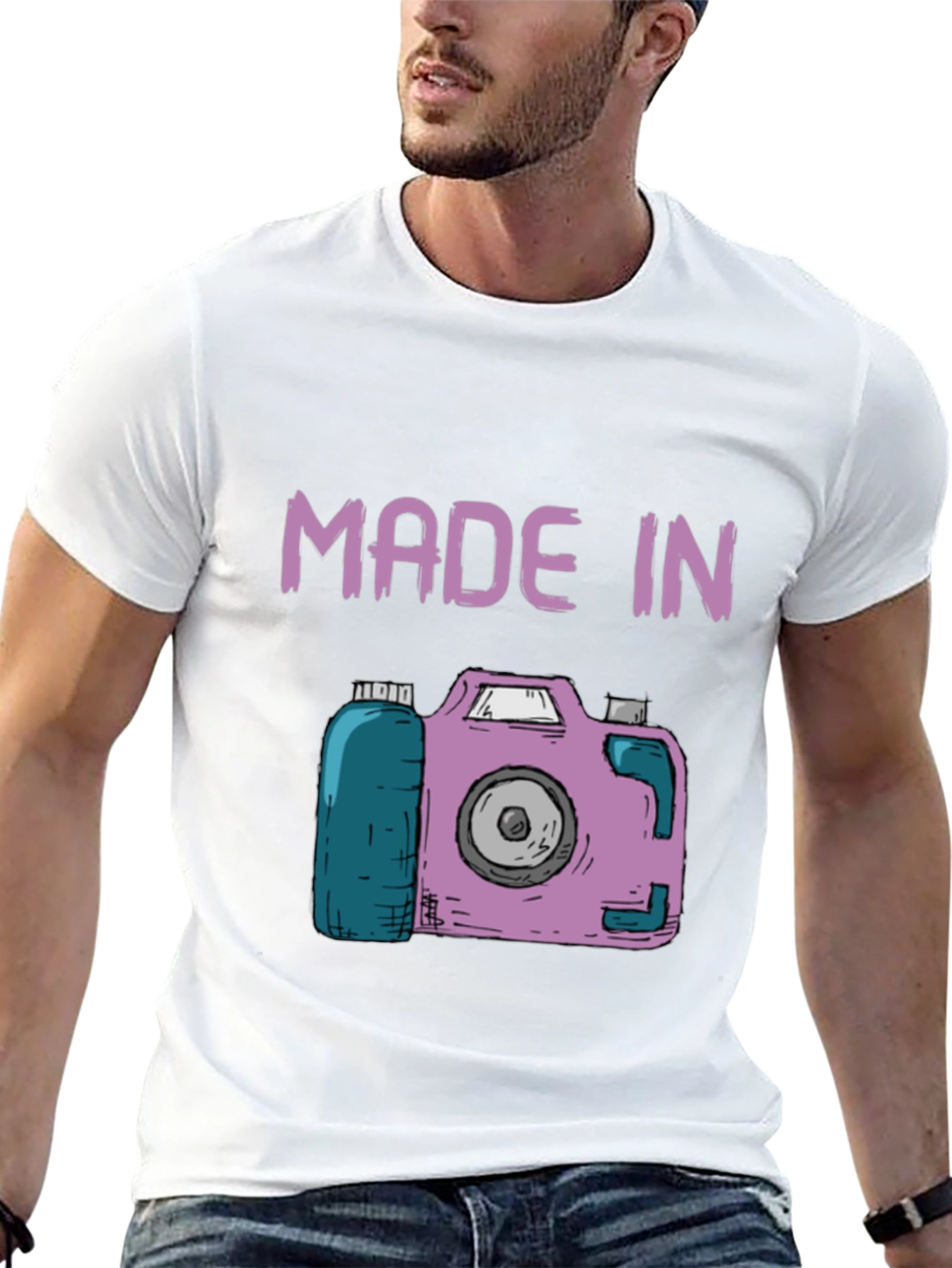 Retro Camera Graphic T-Shirt