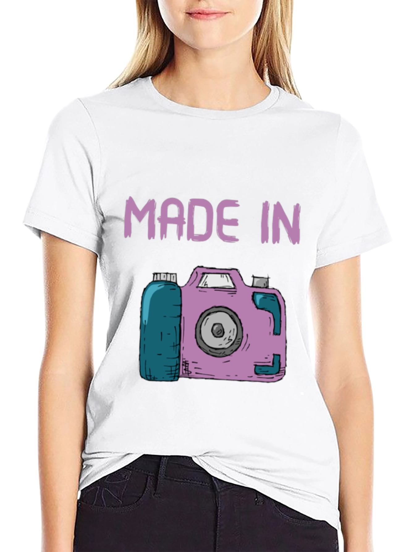 Retro Camera Graphic T-Shirt