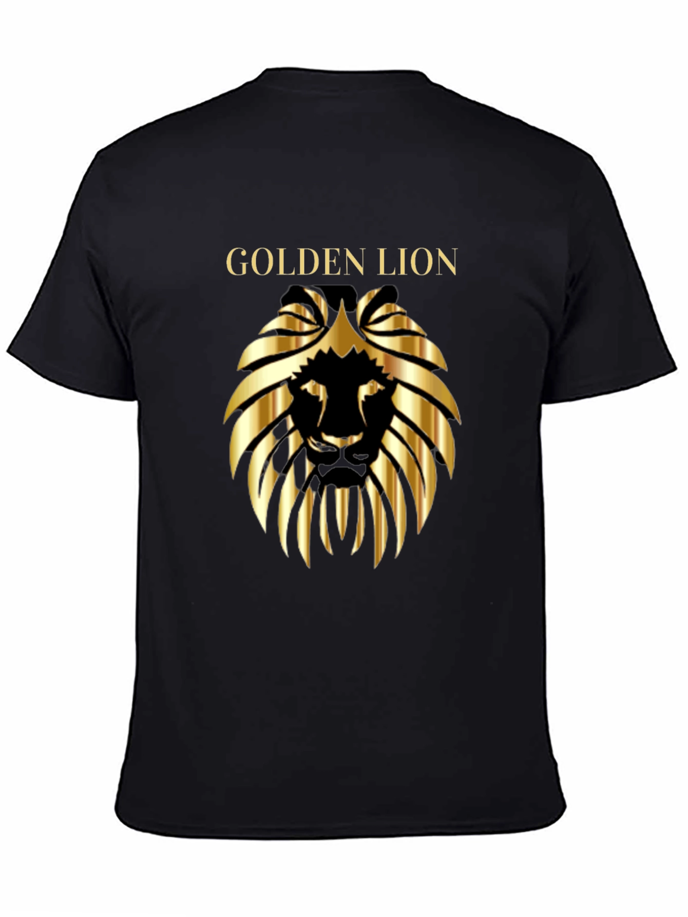 Golden Lion Graphic Tee - Black