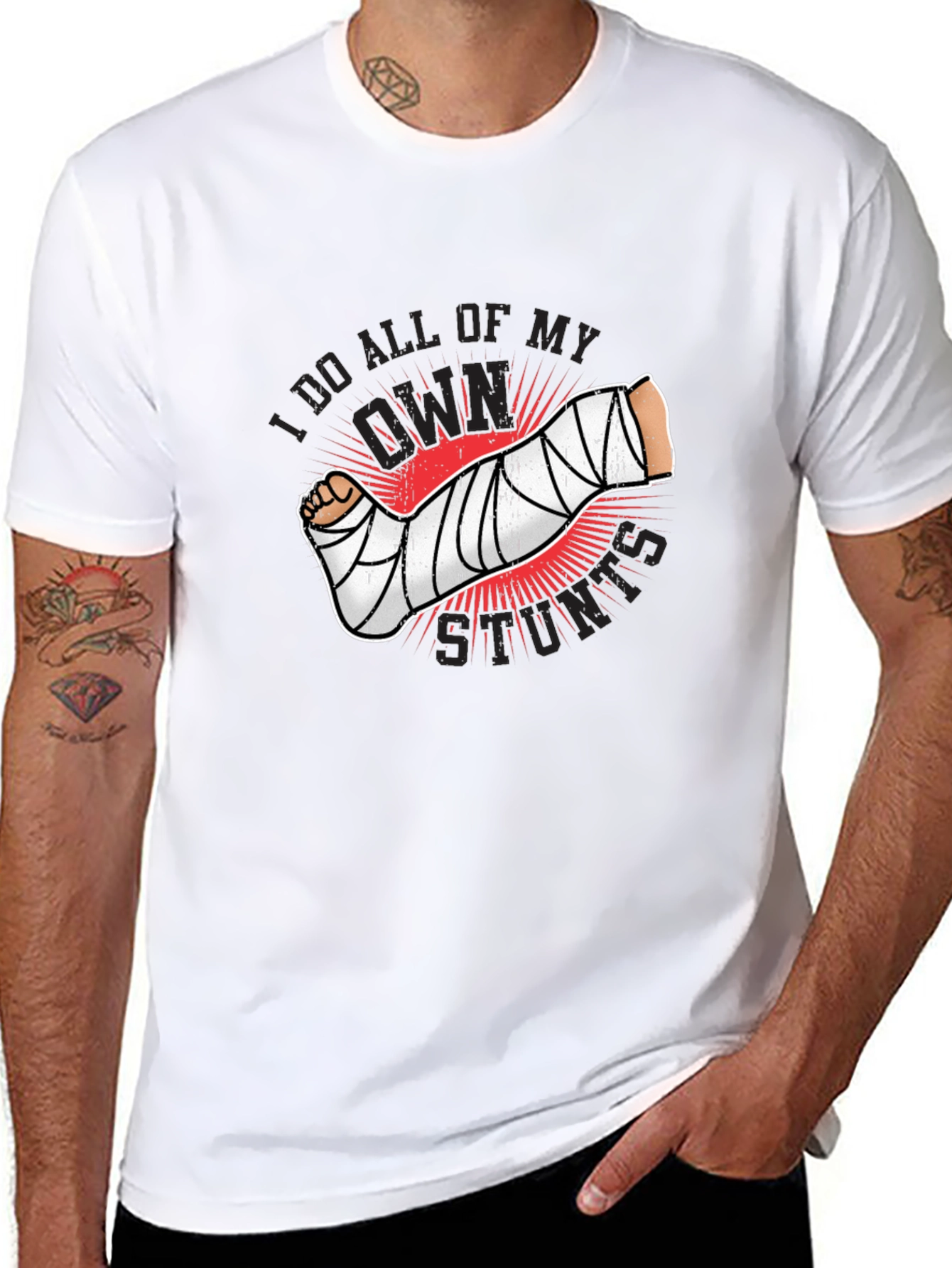 I Do All My Own Stunts Graphic T-Shirt