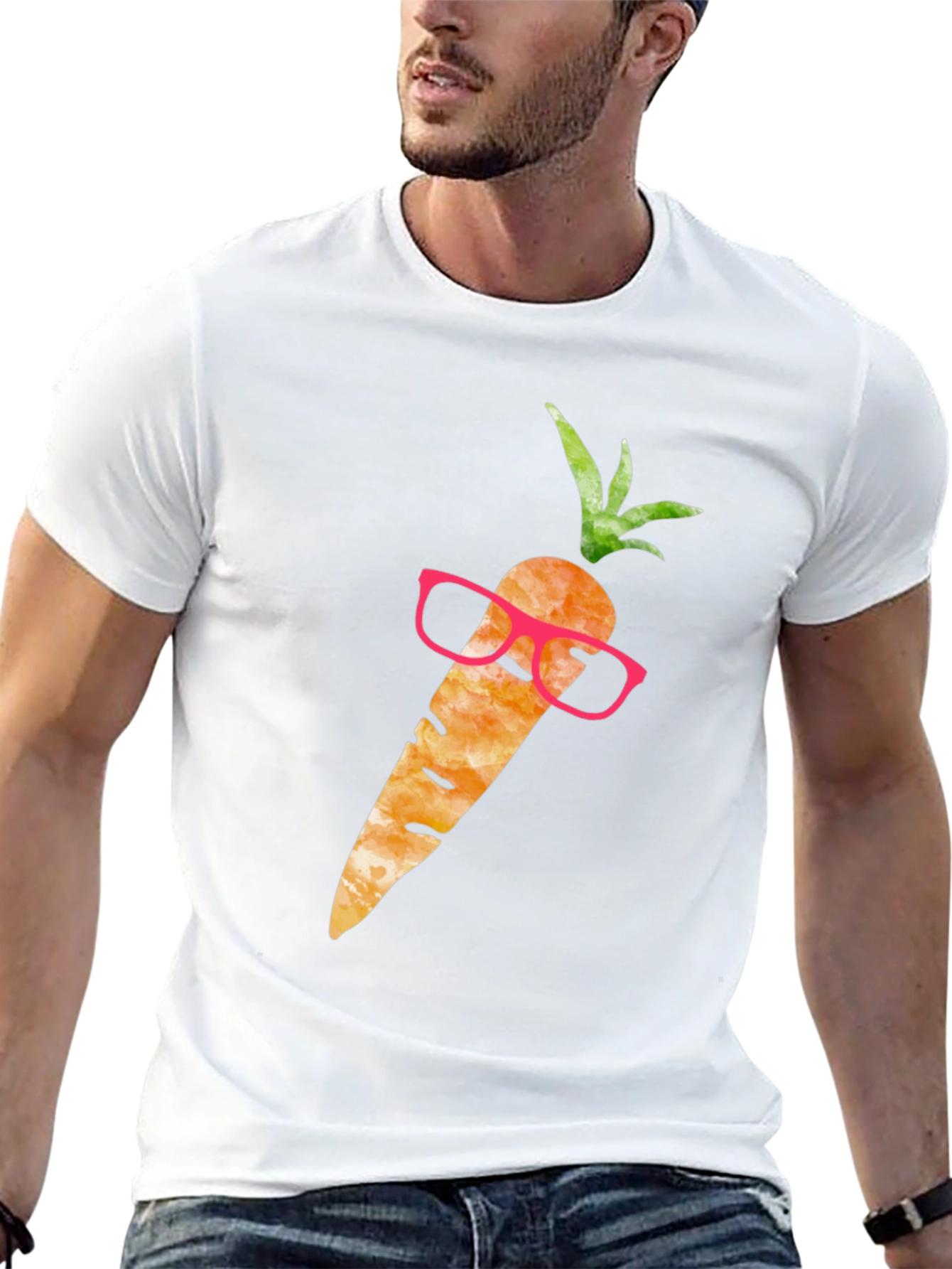 Hipster Carrot T-Shirt - Funny Foodie Tee