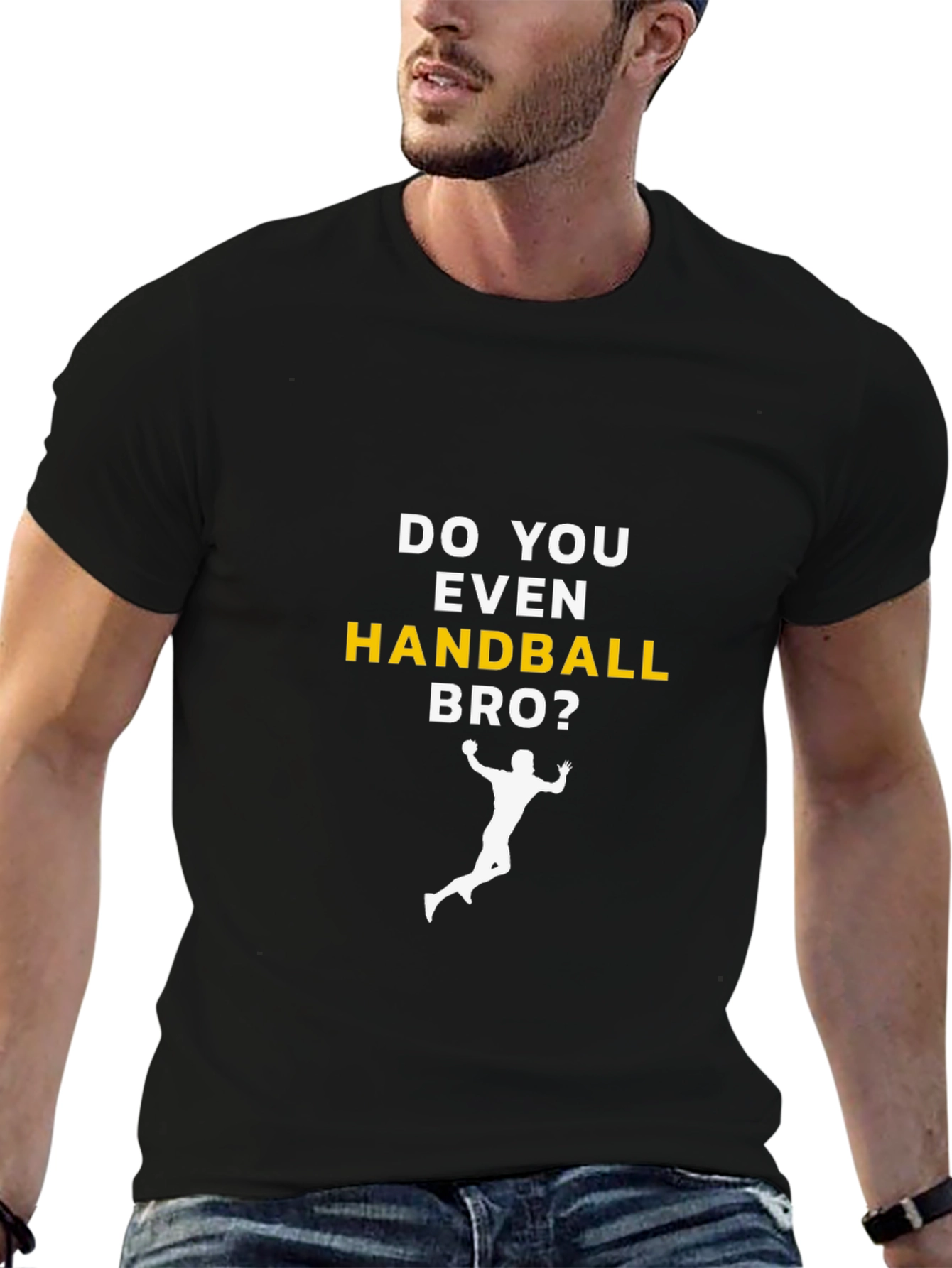 Handball Bro T-Shirt - Black Graphic Tee