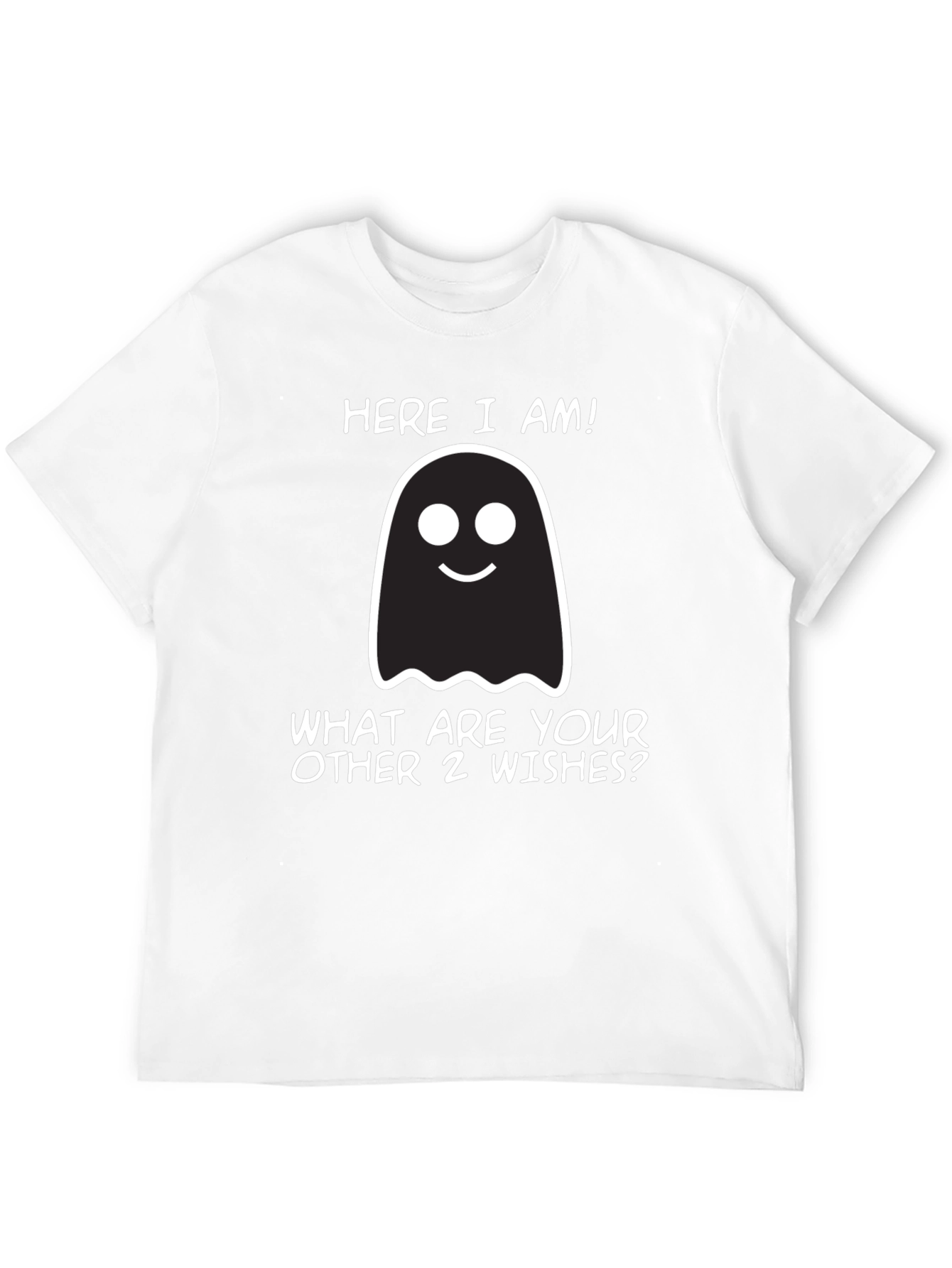 Funny Halloween Ghost T-Shirt: Here I Am! Genie