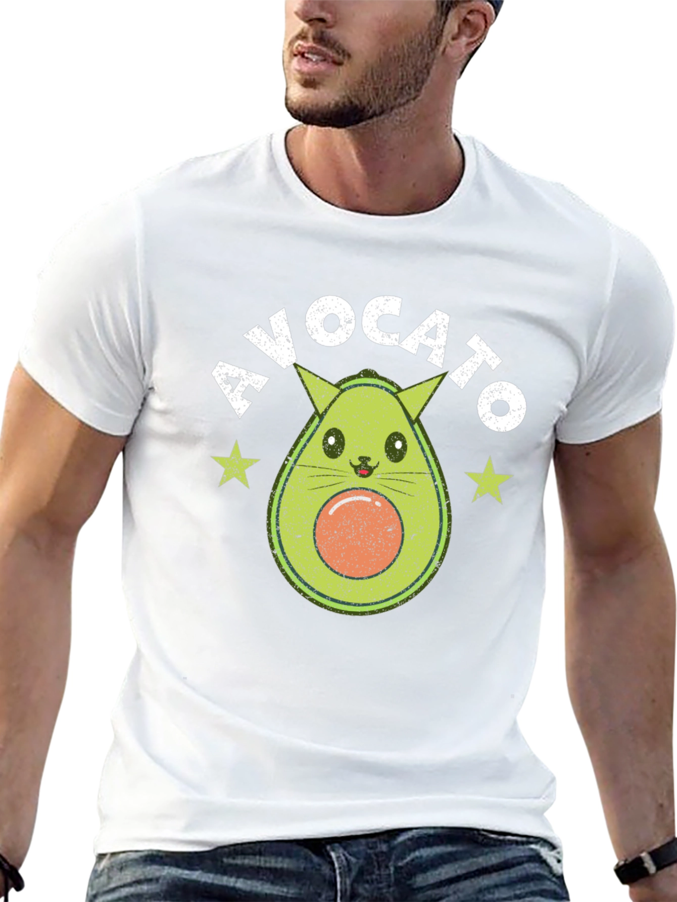 Avocato T-Shirt - Cute Avocado Cat Graphic Tee