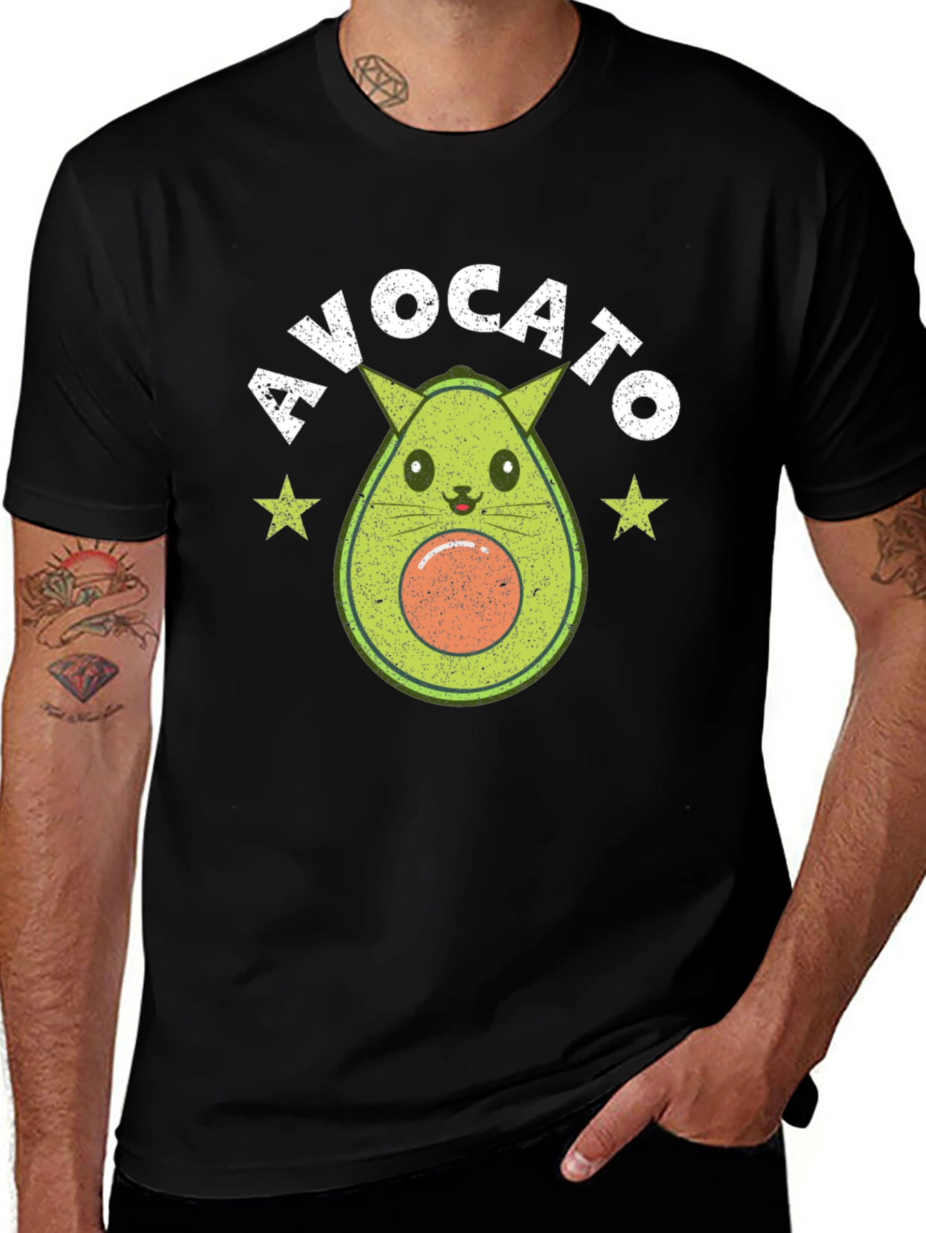 Avocato T-Shirt - Cute Avocado Cat Graphic Tee