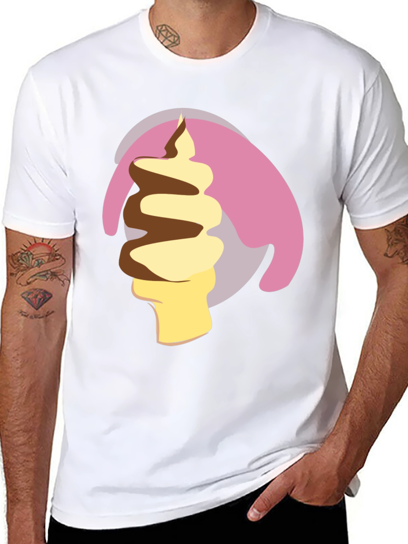 Ice Cream Swirl Graphic Tee