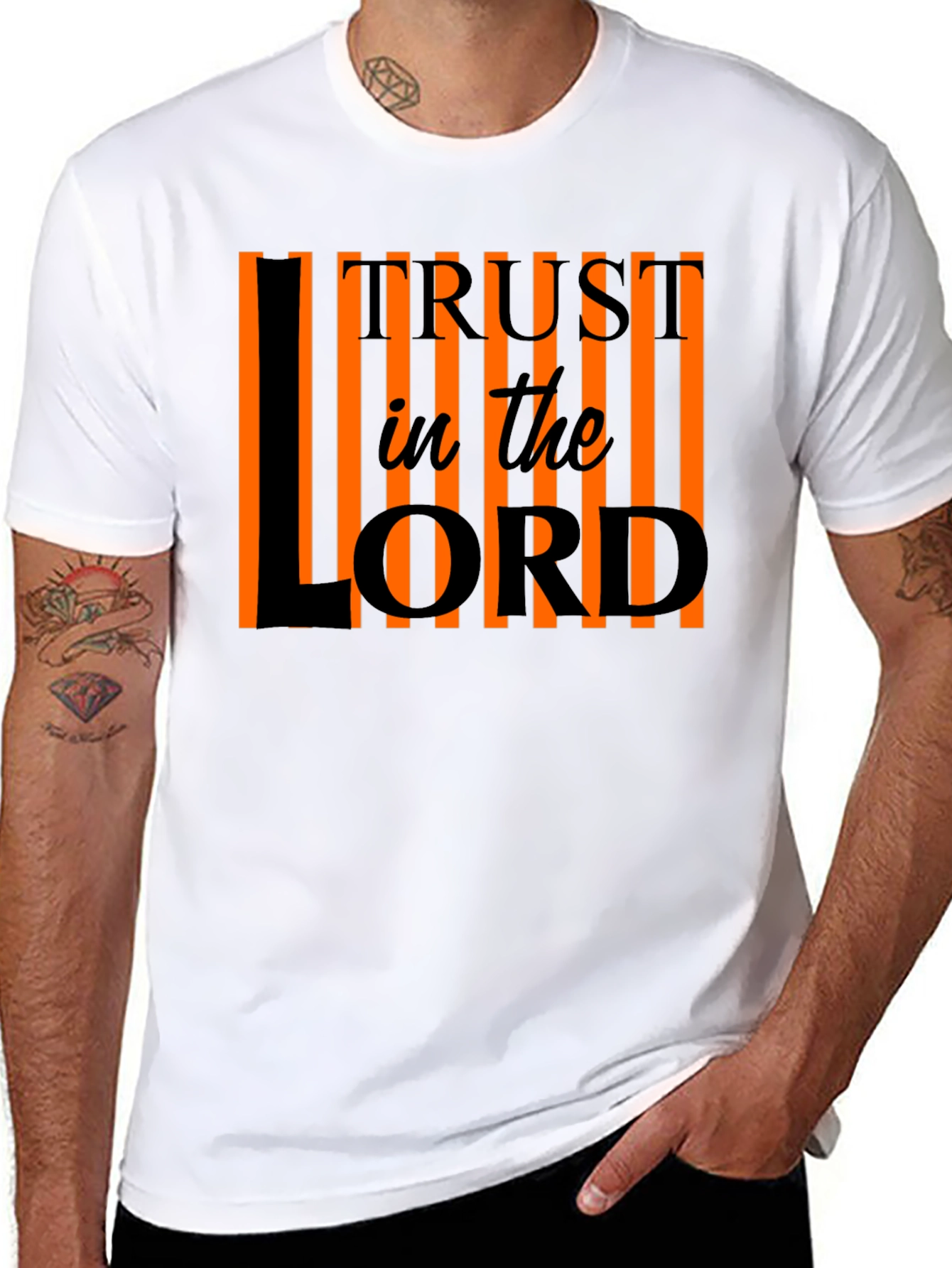 Trust in the Lord Christian T-Shirt - Black
