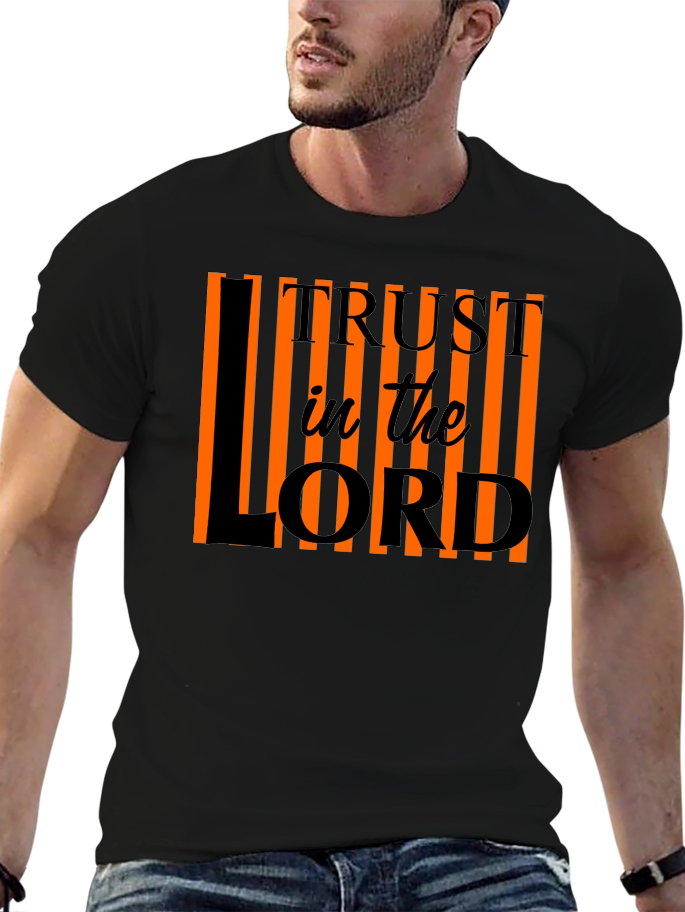Trust in the Lord Christian T-Shirt - Black