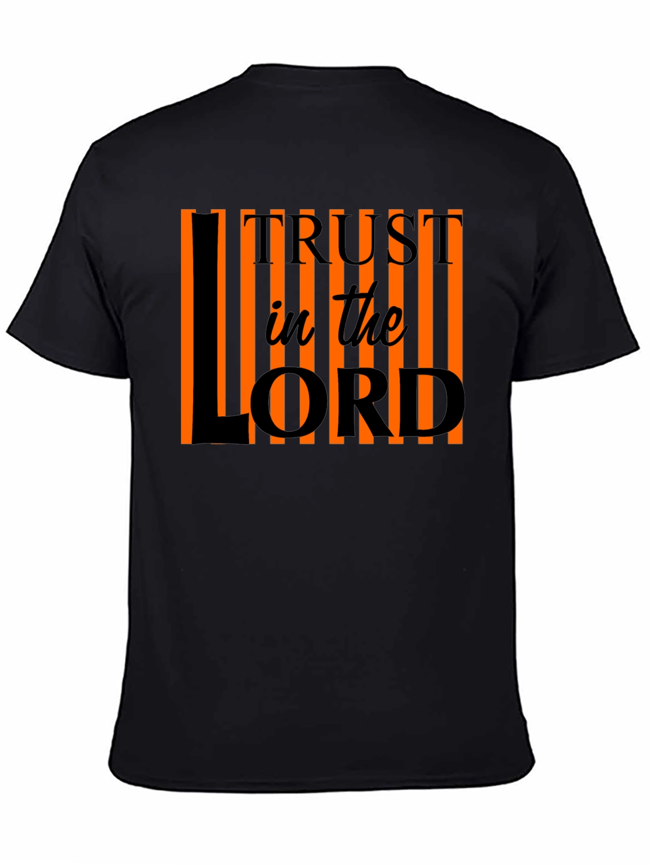 Trust in the Lord Christian T-Shirt - Black