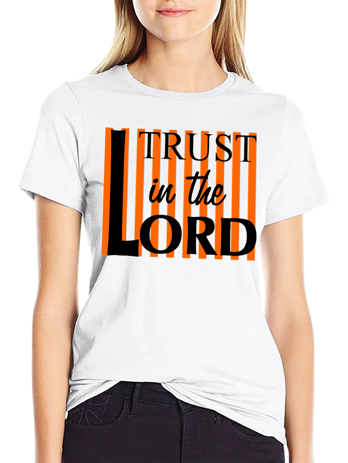 Trust in the Lord Christian T-Shirt - Black