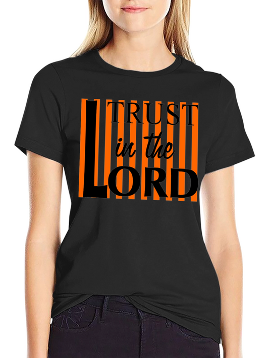 Trust in the Lord Christian T-Shirt - Black