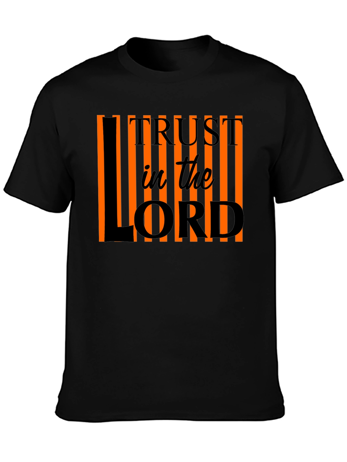 Trust in the Lord Christian T-Shirt - Black