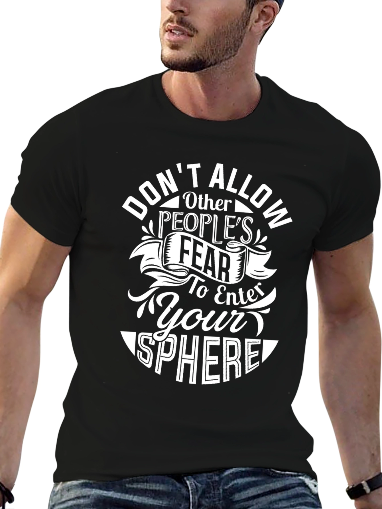 Motivational Graphic Tee: Dont Allow Fear