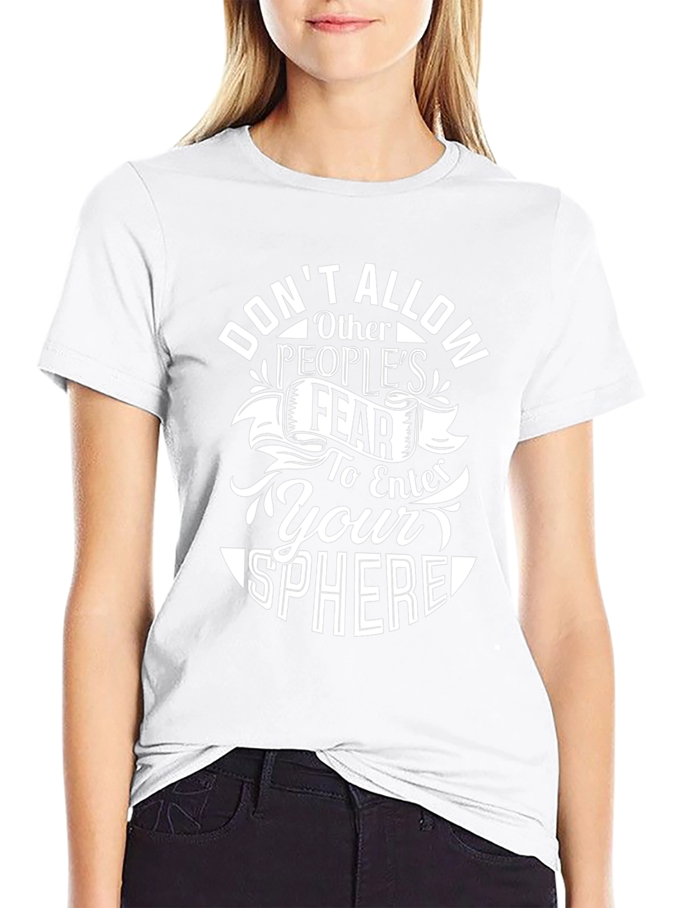 Motivational Graphic Tee: Dont Allow Fear