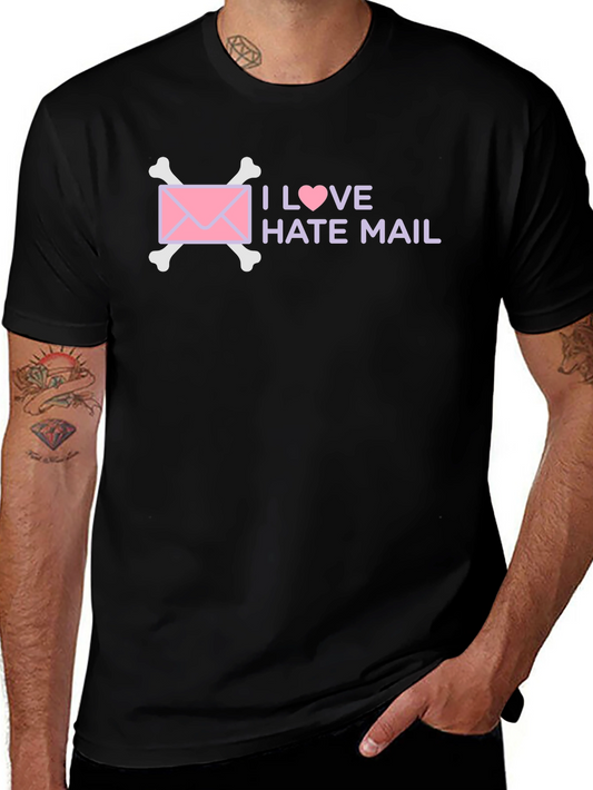 I Love Hate Mail T-Shirt Funny Goth Tee