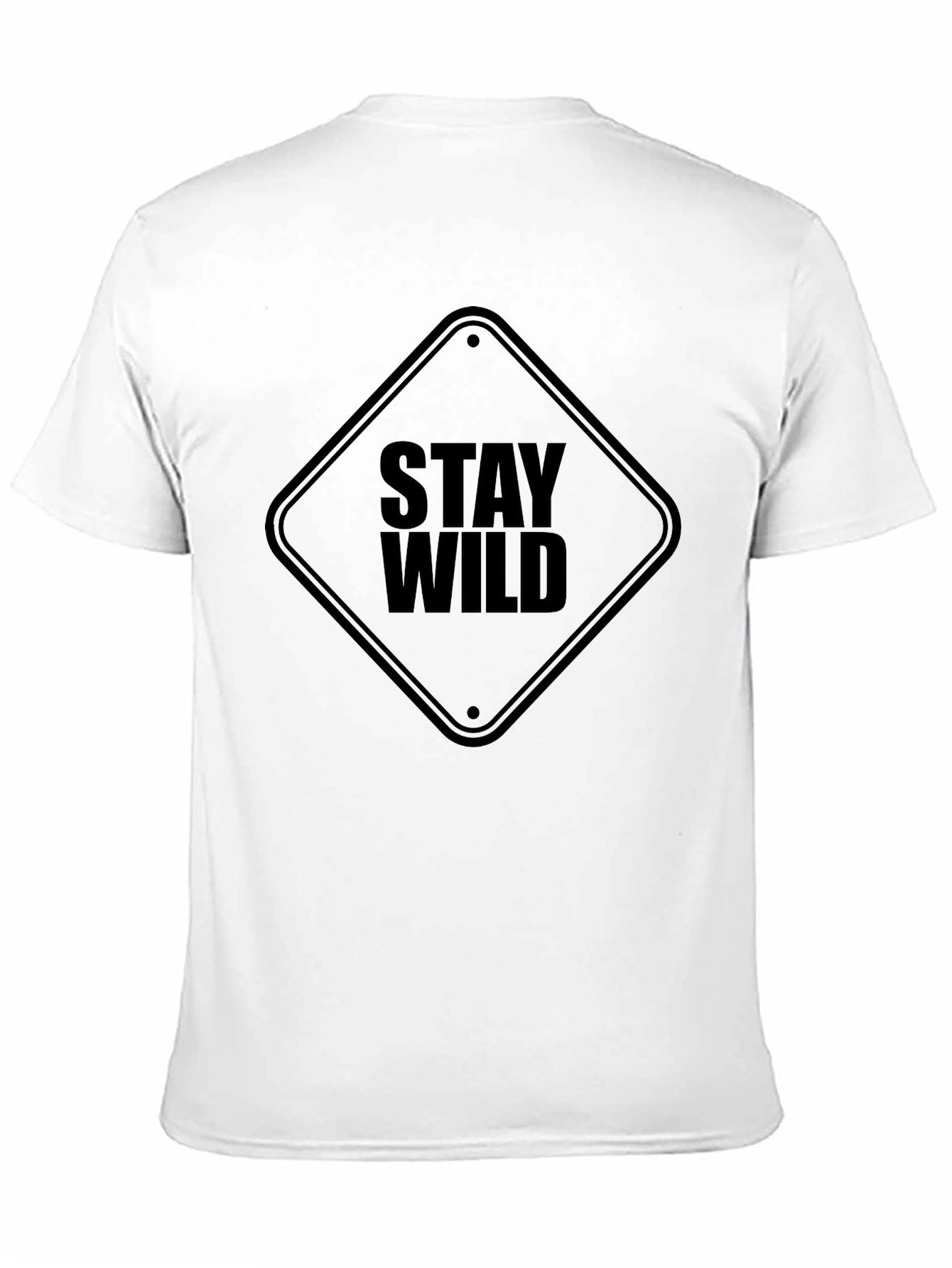 Stay Wild Graphic Black T-Shirt