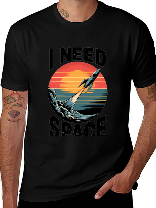 I Need Space T-Shirt - Rocket Graphic Tee