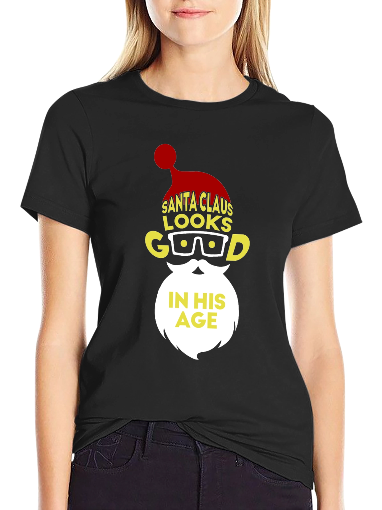 Santa Claus Looks Good In His Age T-Shirt