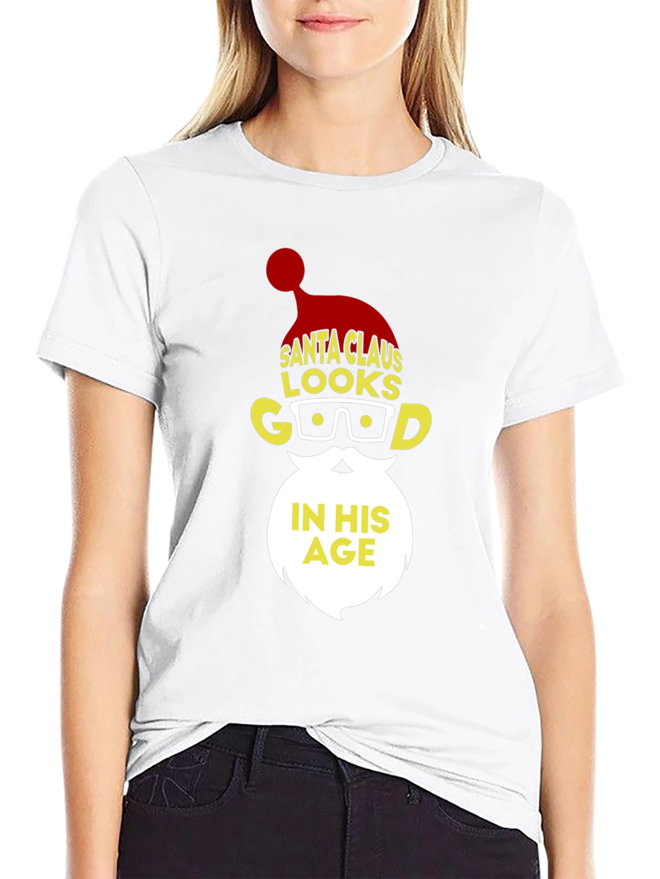 Santa Claus Looks Good In His Age T-Shirt