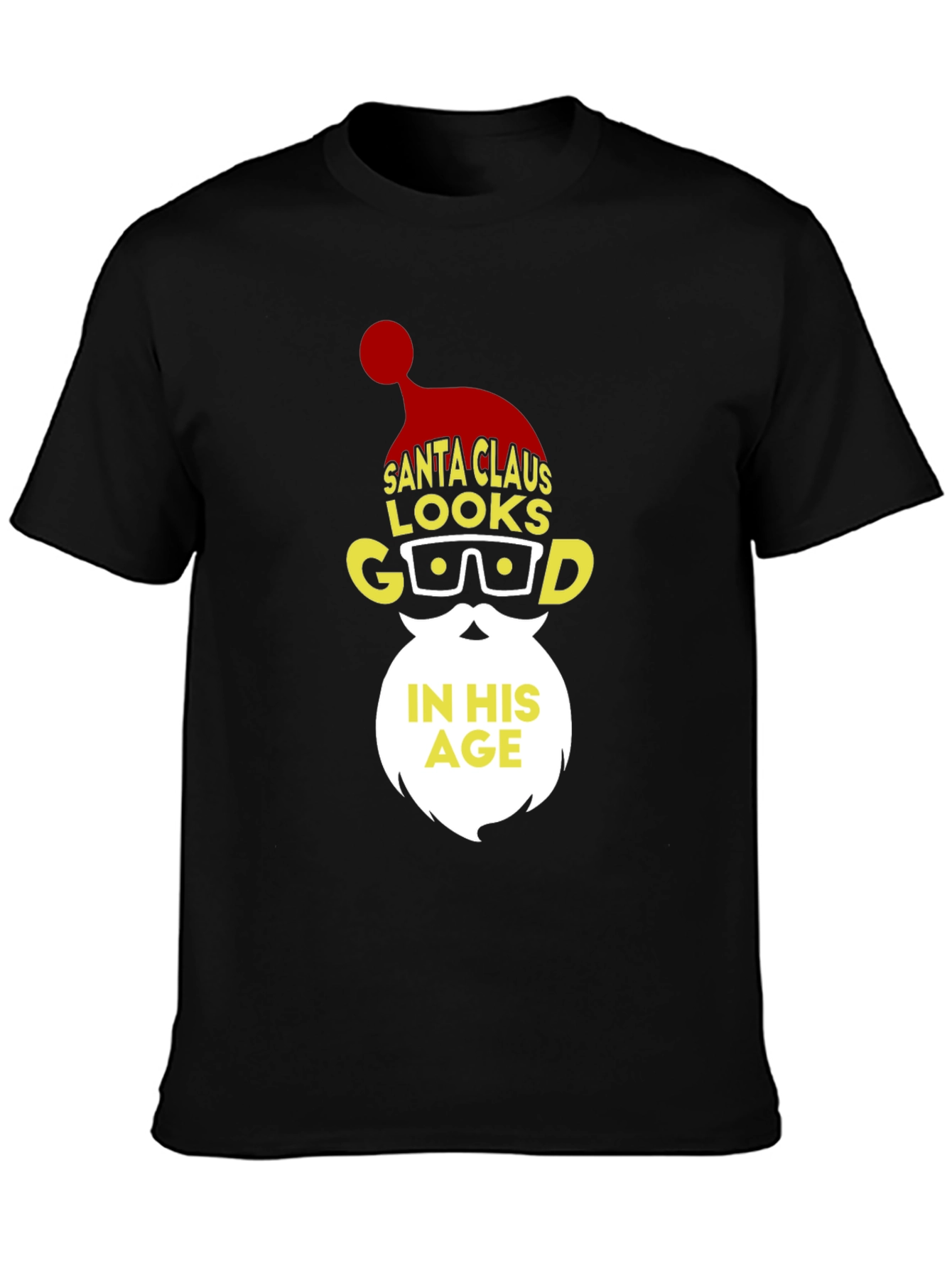 Santa Claus Looks Good In His Age T-Shirt