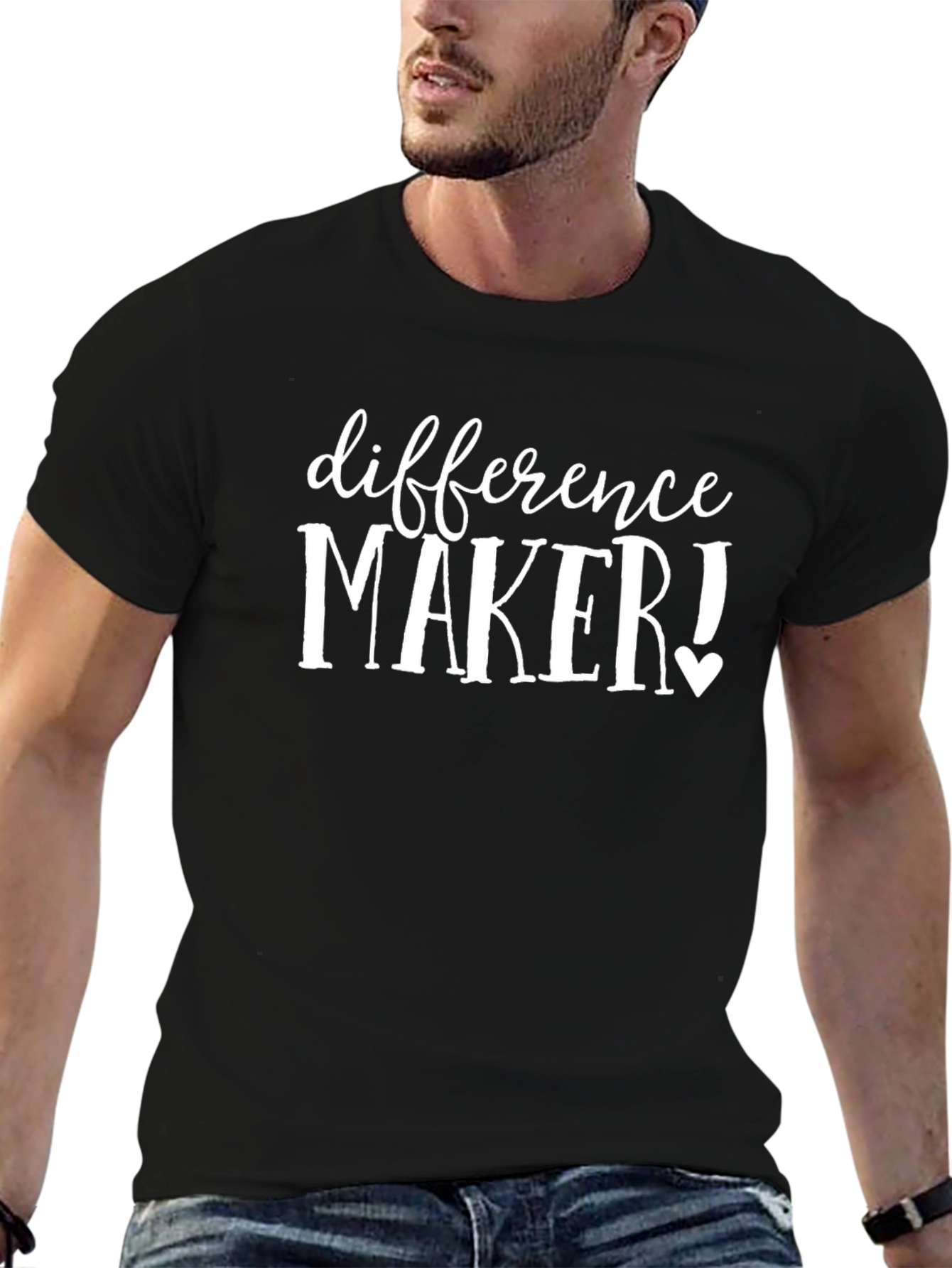 Difference Maker T-Shirt - Black Graphic Tee