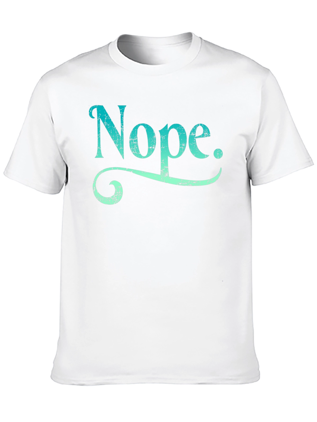 Nope Graphic Tee - Casual Black T-Shirt