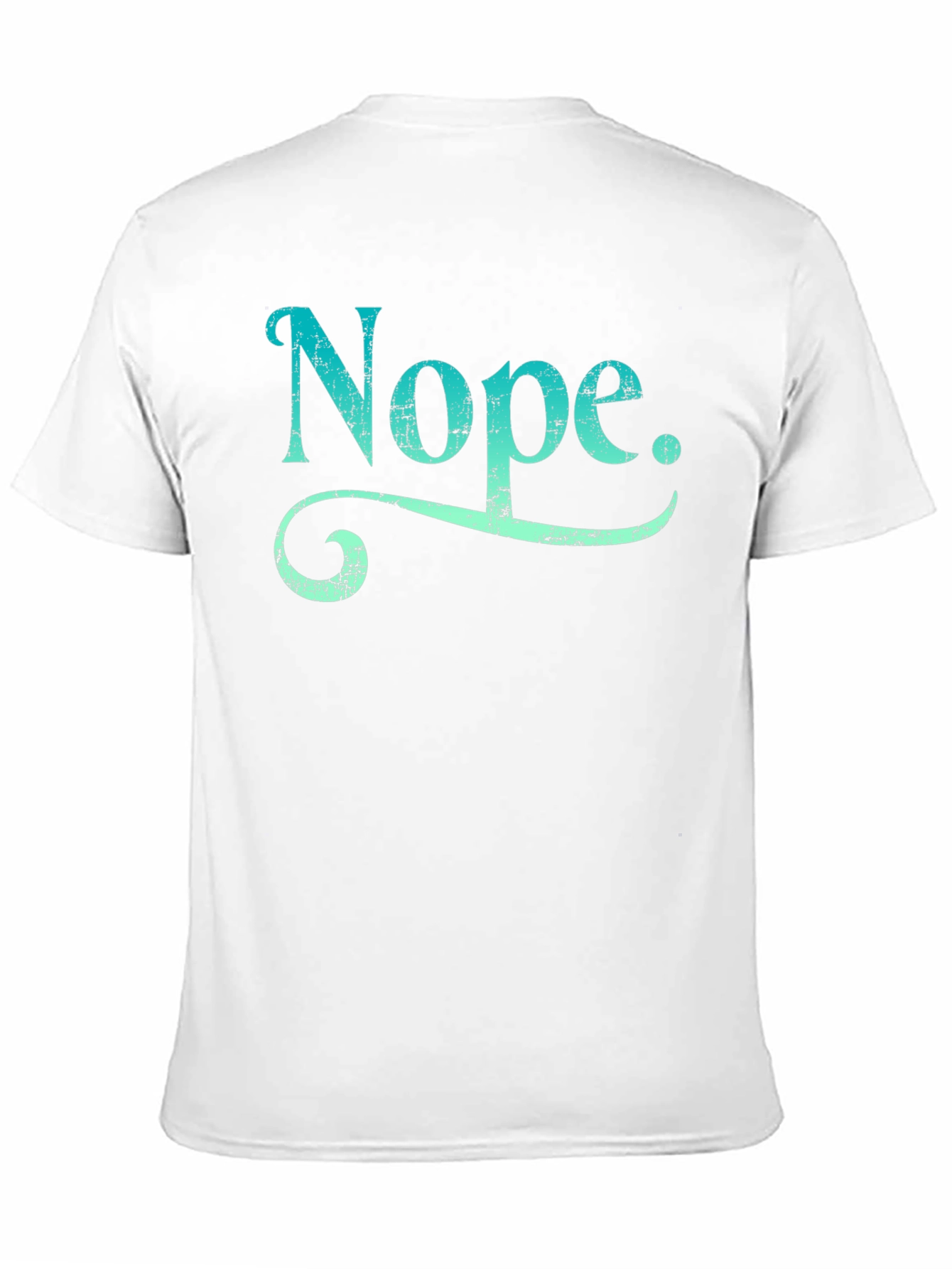 Nope Graphic Tee - Casual Black T-Shirt