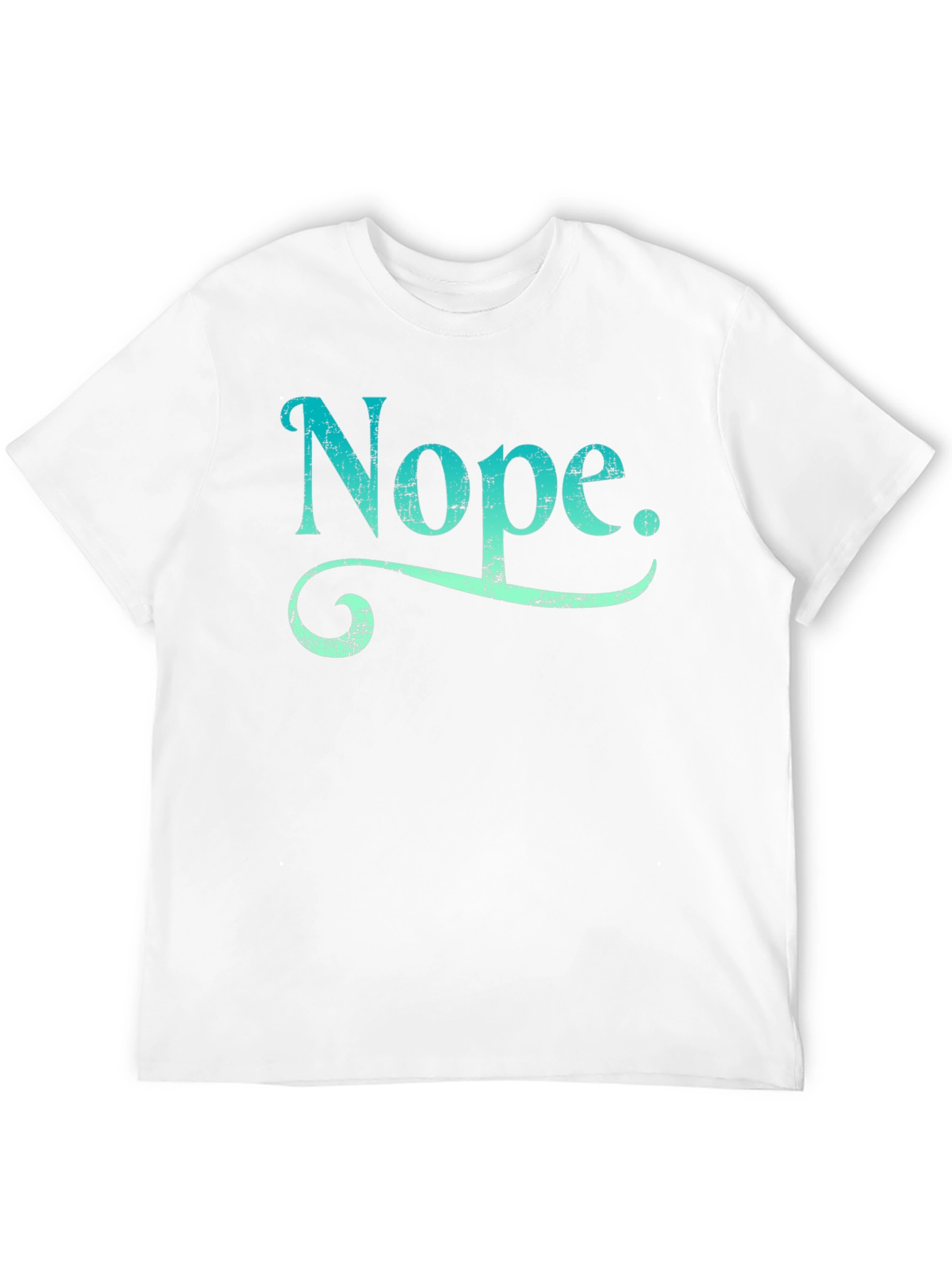 Nope Graphic Tee - Casual Black T-Shirt