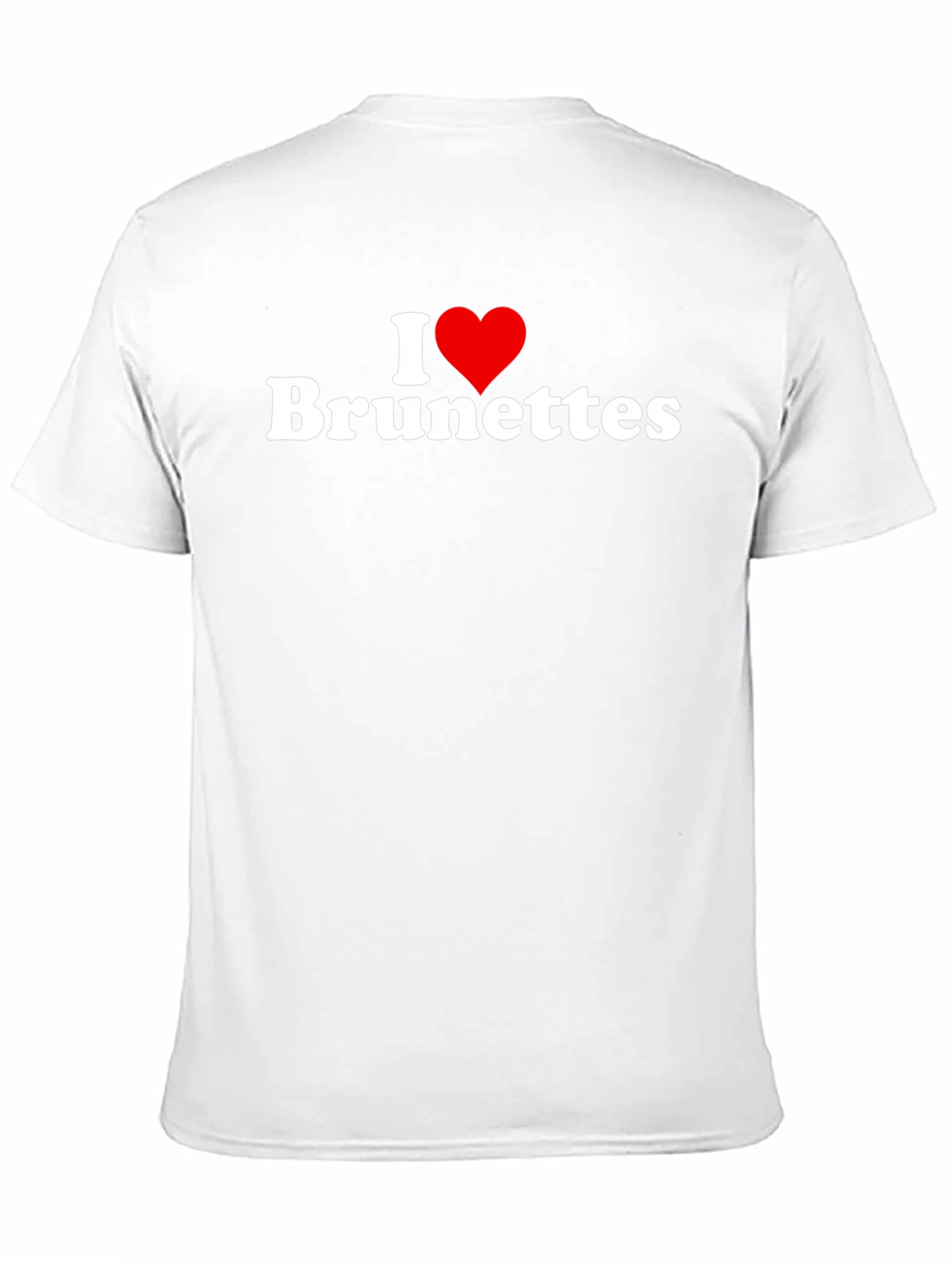 I Heart Brunettes Black T-Shirt