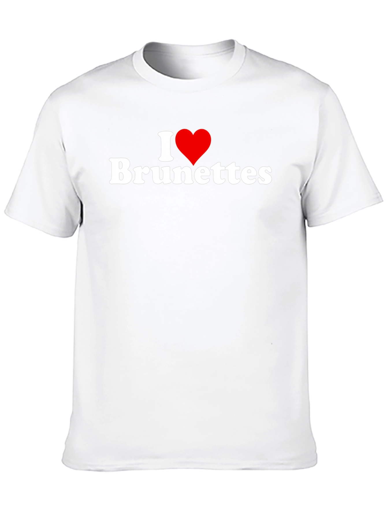 I Heart Brunettes Black T-Shirt