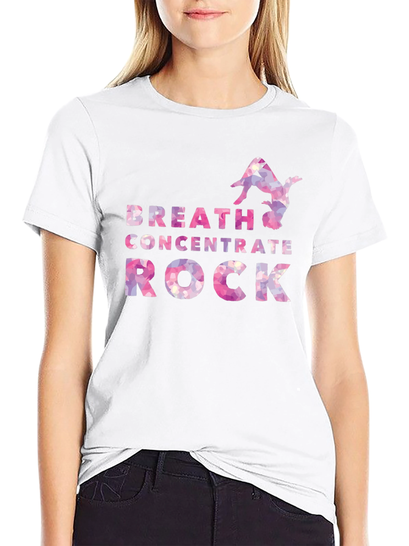 Breath Concentrate Rock Graphic Tee - Black
