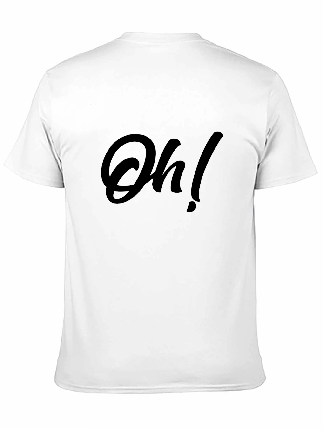 Oh! Graphic Print Black T-Shirt for Casual Wear