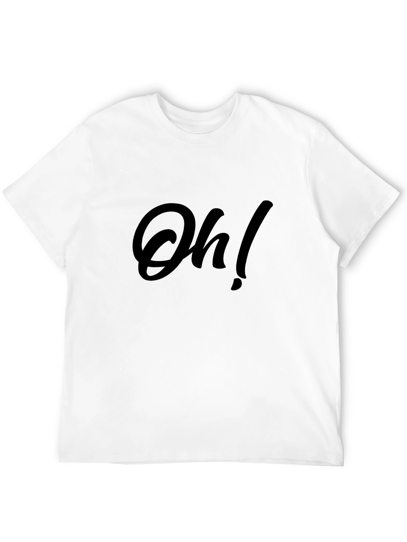 Oh! Graphic Print Black T-Shirt for Casual Wear