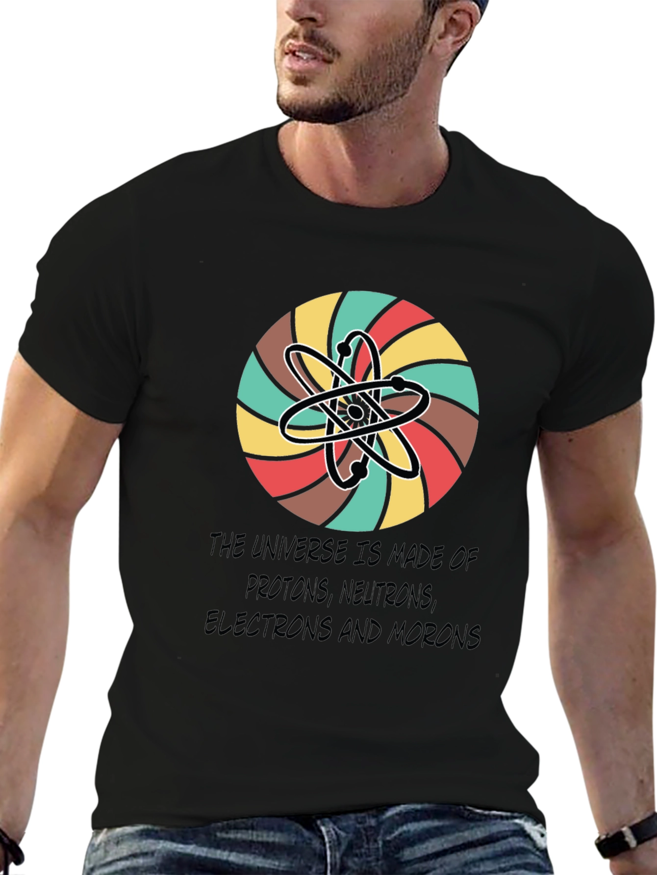 Universe Atoms Funny Graphic Tee