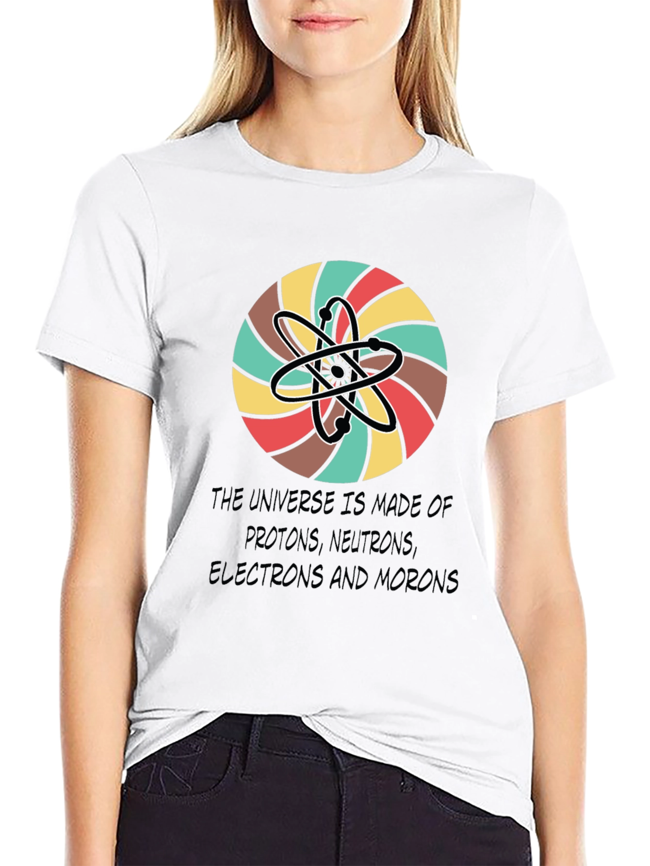 Universe Atoms Funny Graphic Tee