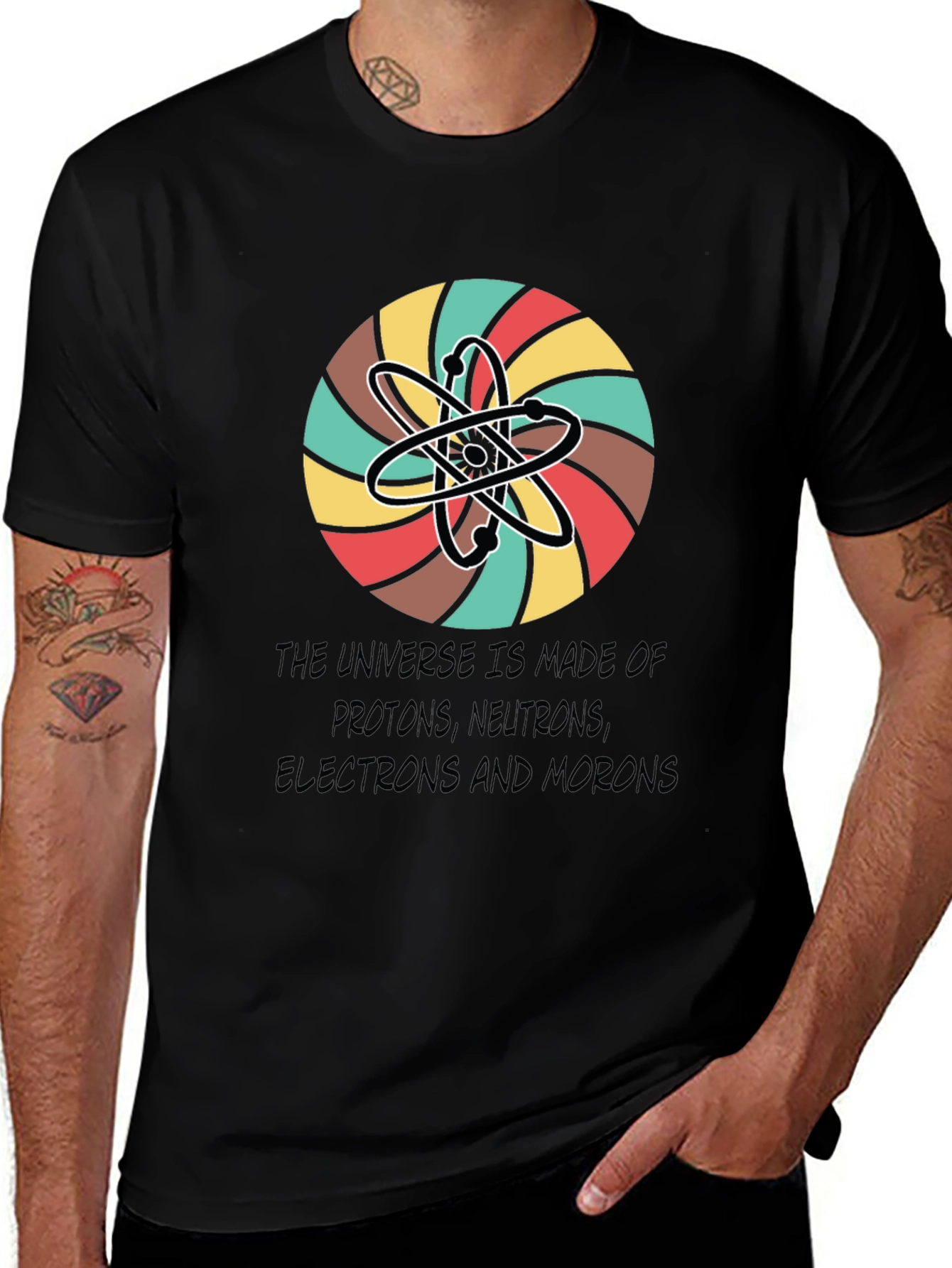 Universe Atoms Funny Graphic Tee