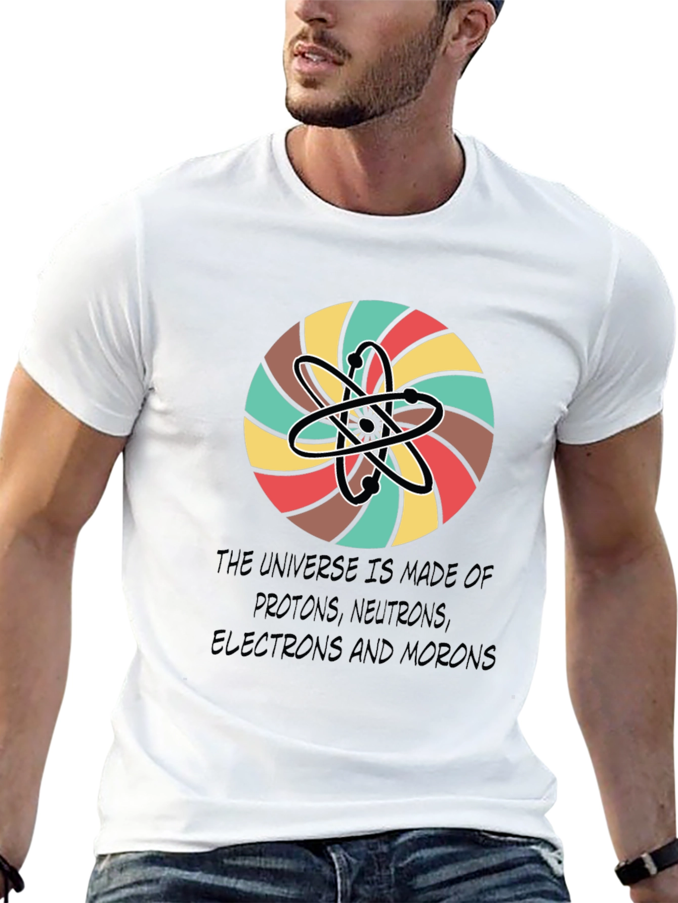 Universe Atoms Funny Graphic Tee