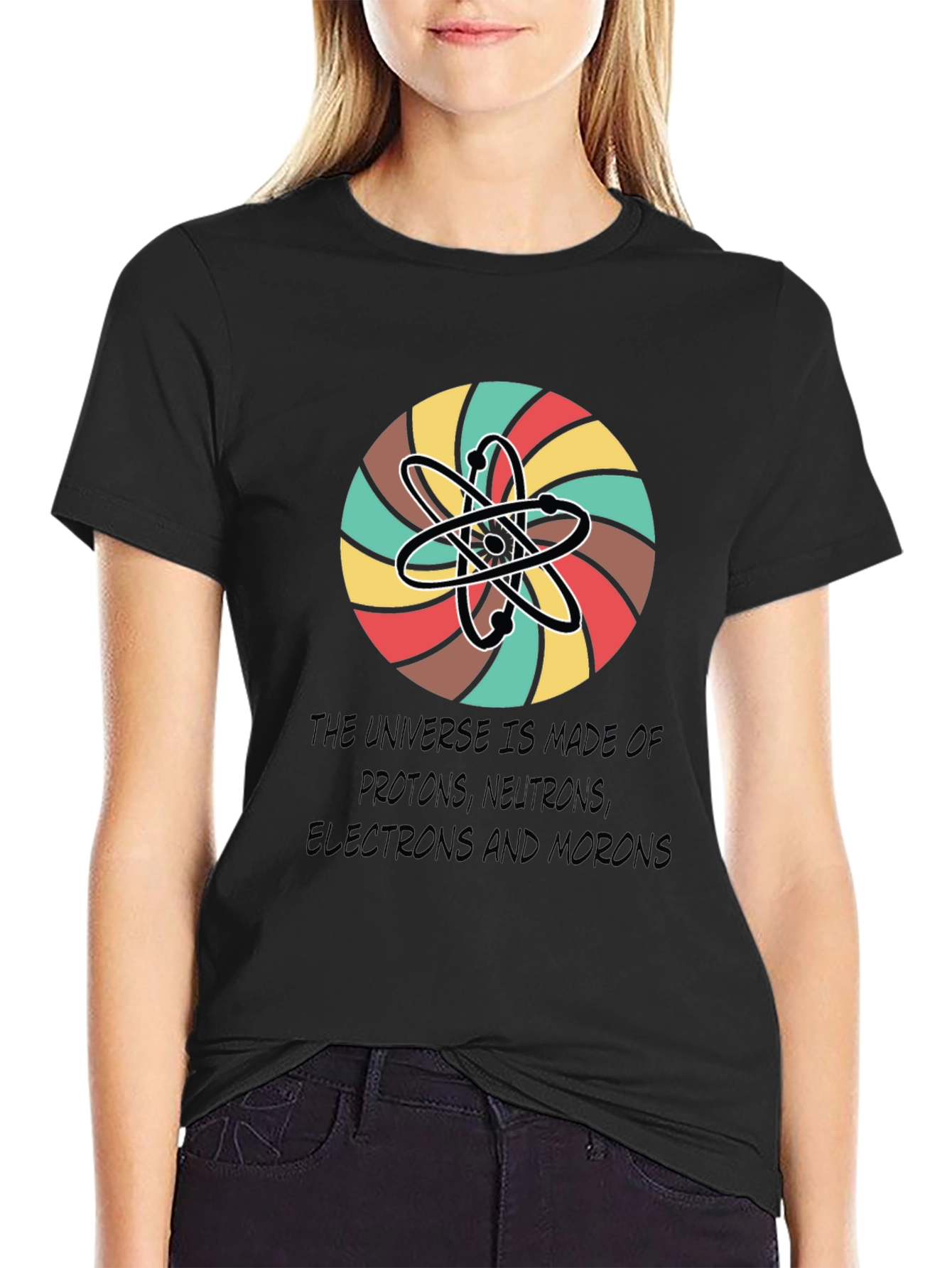 Universe Atoms Funny Graphic Tee