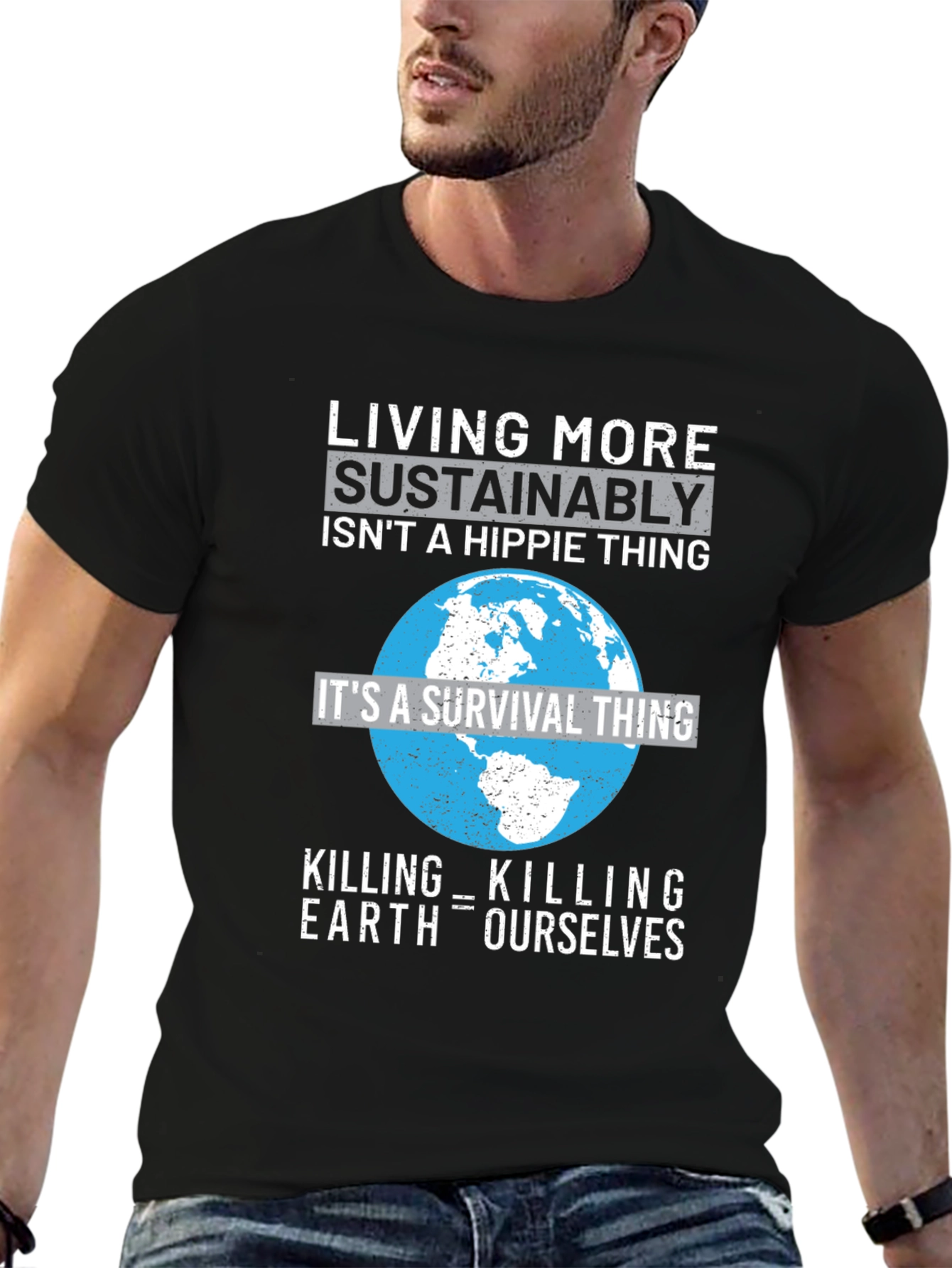 Eco-Conscious Earth Survival T-Shirt