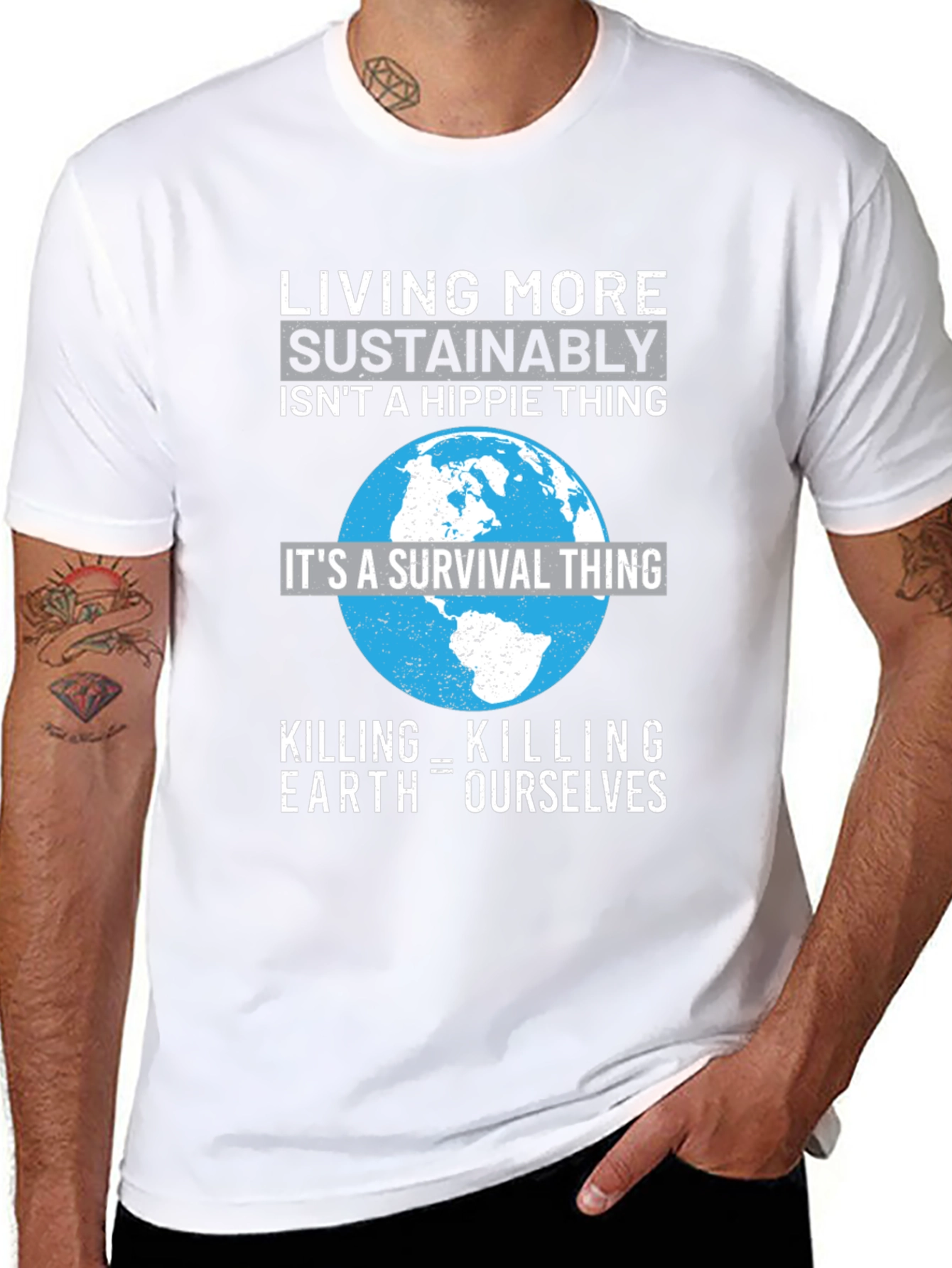 Eco-Conscious Earth Survival T-Shirt