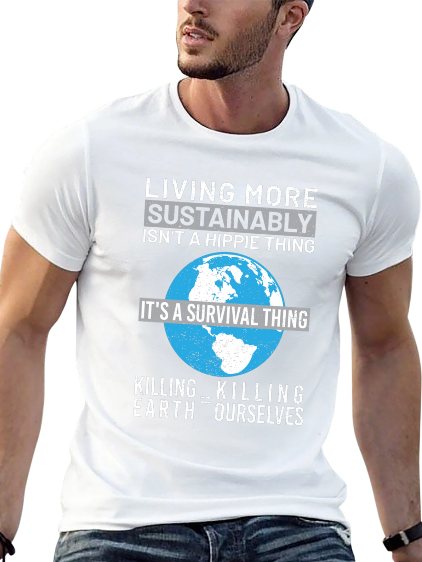 Eco-Conscious Earth Survival T-Shirt