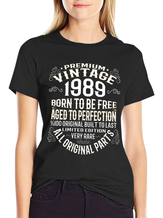 Vintage 1989 Birthday T-Shirt: Aged to Perfection