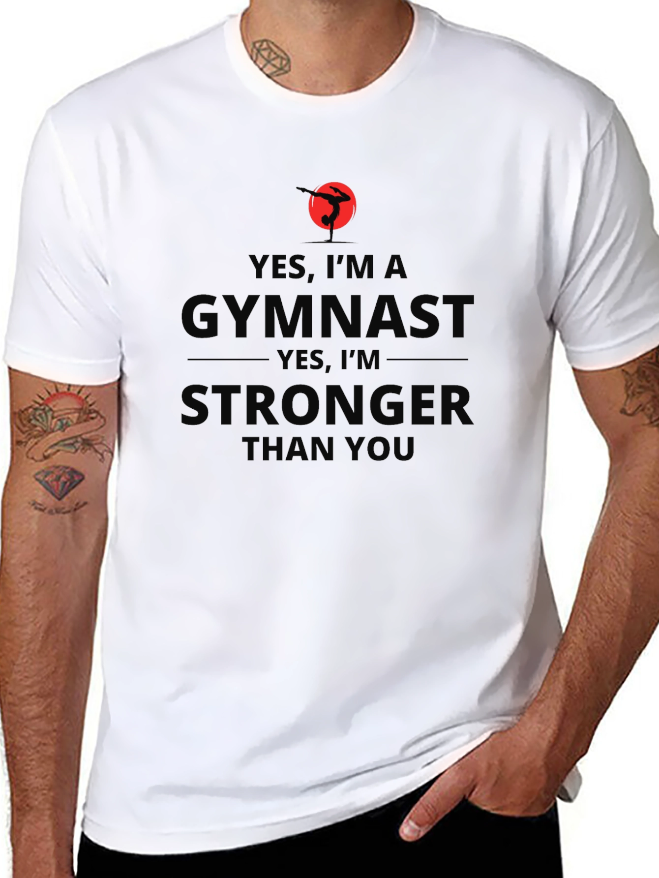 Gymnast Stronger Than You - T-Shirt