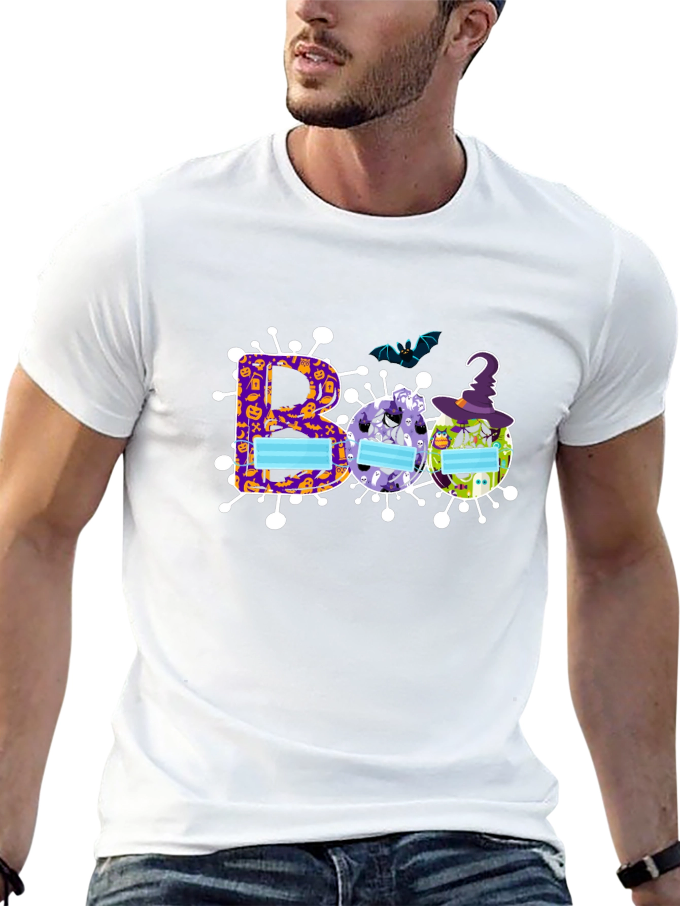 Halloween Boo Masked T-Shirt