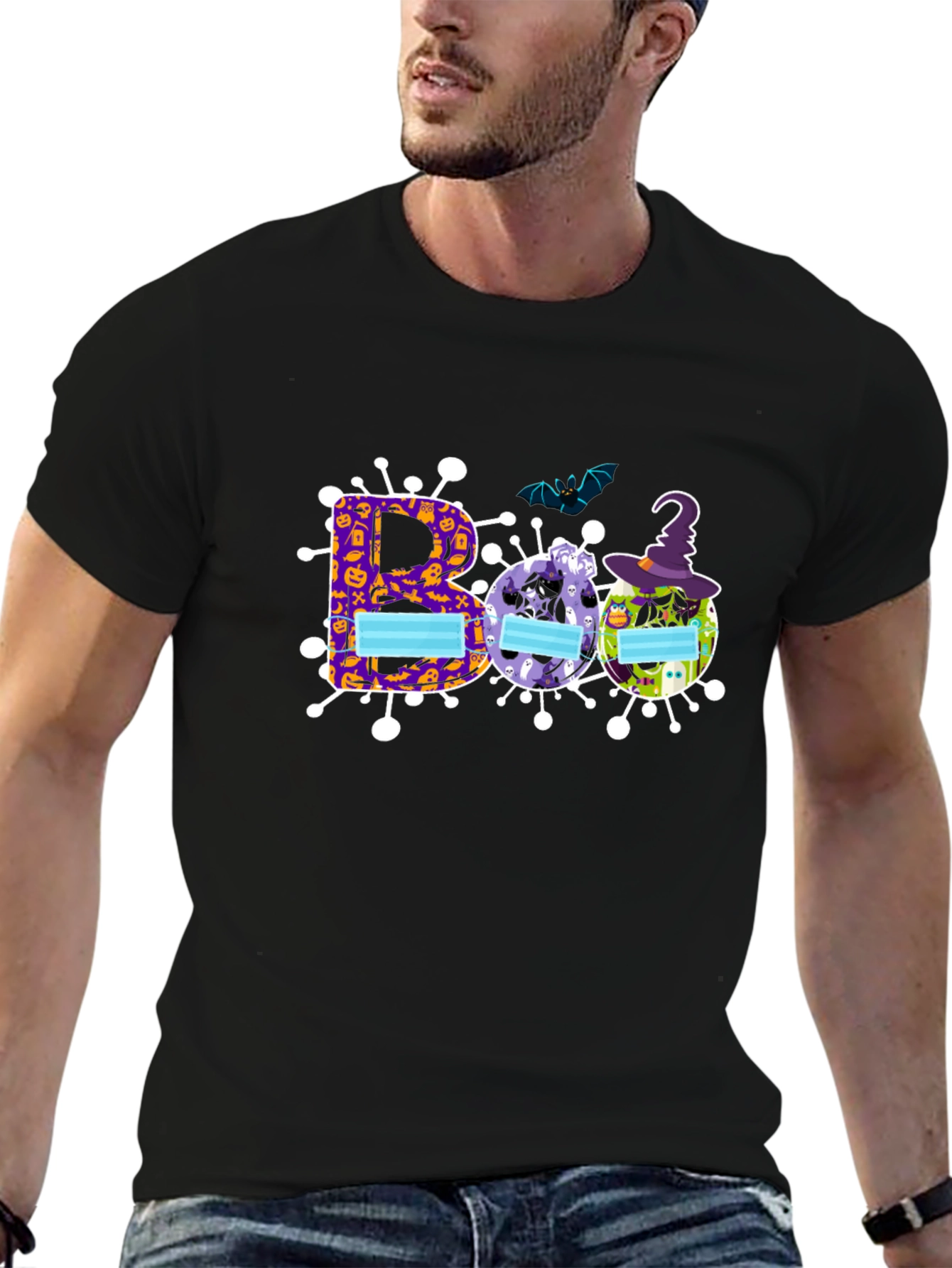 Halloween Boo Masked T-Shirt
