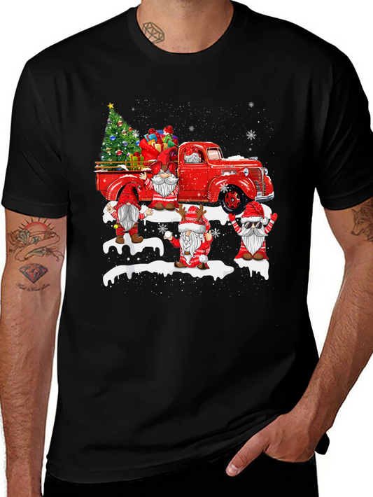 Festive Gnomes Christmas Truck T-Shirt