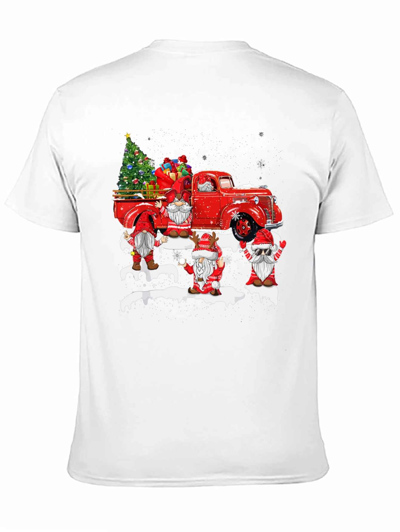 Festive Gnomes Christmas Truck T-Shirt